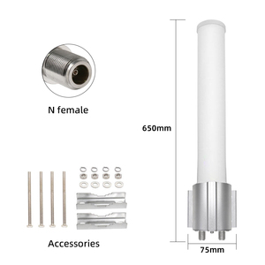 هوائي خارجي عالي الكسب 12DBI 5.8G LoRa/LPWAN مضخم خارجي 100 واط مدى طويل 100 متر أقل من 1.5 VSWR لأجهزة توجيه 5G/4G عمودي - Product Image 6