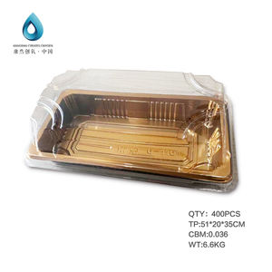 KANGRAN oksijen oluşturur ucuz özel baskı çıkarılabilir plastik suşi saf altın paket servis kutusu - Product Image 4