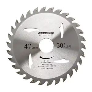 4in 110mm ATB 18 TEETH 30T 40T TCT Equipment Saw Blade For Wood Alloy Tct Circular Saw Blade For Wood Cutting