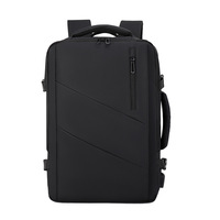 Mochila de Viaje para Hombre, Estilo Minimalista, Gran Capacidad, Diseño Ejecutivo, Bolsa para Portátil de Mezclilla con Aspecto Premium, Poliéster