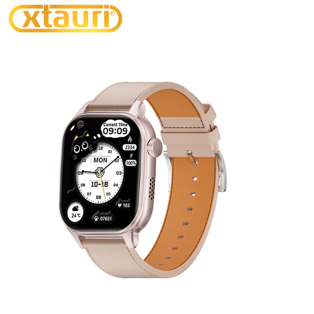 XTAURI Android Smart Watch Square IP67 2.16inch Ultra AMOLED Display 4G SIM Card BT/WiFi GPS NFC Video Call Health Sleep Tracker