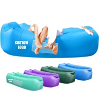 Chaise longue gonflable portable et pliable pour la plage et le camping, chaise longue d'extérieur auto-gonflante