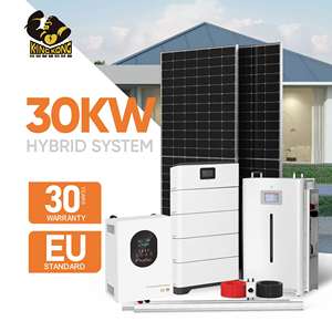 ระบบโซลาร์เซลล์แบบครบวงจร 5KW 10KW 20KW 30KW สำหรับบ้านพักอาศัย ติดตั้งบนหลังคาเต็มหลังคา ระบบออฟกริด ระบบไฮบริด - Product Image 1