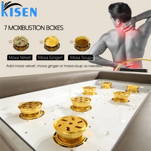 Kisen Unique Fonctions Complètes Shampooing Tête Spa Massage Lit Chauffage Dossier avec Pédicure Pied Évier Salon Table - Product Image 6