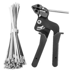 Stainless Steel Cable Tie Pliers Set Cut Stainless Steel Zip Tie Gun Stainless Steel Cable Tie Tool