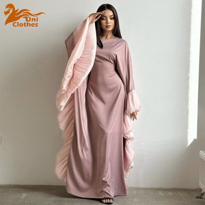 2025 primavera/estate musulmano elegante Abaya Middle East Dubai <span class=keywords><strong>abito</strong></span> in pizzo arabo <span class=keywords><strong>maniche</strong></span> <span class=keywords><strong>a</strong></span> <span class=keywords><strong>pipistrello</strong></span> <span class=keywords><strong>abito</strong></span> <span class=keywords><strong>lungo</strong></span> Kabaya Caften - Product Image 1