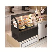 Vitrine Réfrigérée Commerciale pour Pâtisseries, Monotempérature, 2 Portes, Refroidissement par Air, Porte Vitrée, Présentoir Réfrigéré