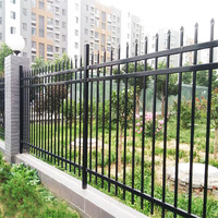 Clôture de sécurité en acier galvanisé Fer forgé Modèle 3D Maison Tube carré Construction tubulaire en métal pour la protection