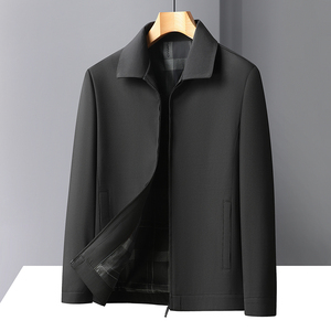 Blouson matelassé pour <span class=keywords><strong>homme</strong></span> 2025 – Fourniture ODM – <span class=keywords><strong>Veste</strong></span> décontractée unie pour affaires – <span class=keywords><strong>Col</strong></span> rabattable – Coupe-vent zippé en polyester - Product Image 1