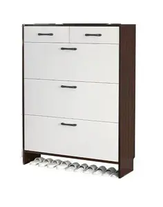 אולטרה-דק ארון נעליים מודרני קיבולת גדולה מתלה פשוטה מתכת עבור דירות קטנות להעיף עיצוב אחסון יוקרתי אור - Product Image 5