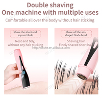 Mini rasoirs électriques rechargeables à double tête pour l'épilation à domicile et en voyage, pour femmes, bras, aisselles, jambes, poils pubiens, poils du corps
