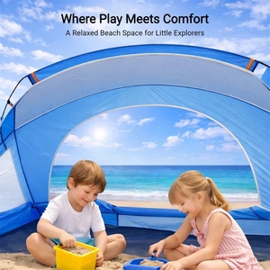 Sombrilla Portátil para Viajes, Paseos por <span class=keywords><strong>la</strong></span> Costa, Picnic, Vacaciones, Playa, Pesca, Fin de Semana, <span class=keywords><strong>Camping</strong></span>, Senderismo, Carpa - Product Image 5