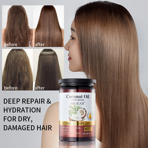 Crema Riparatrice per <span class=keywords><strong>Capelli</strong></span> all'Olio di Cocco e Olio di Argan, Formula Concentrata per Tutti i Tipi di <span class=keywords><strong>Capelli</strong></span> - <span class=keywords><strong>Maschera</strong></span> Nutriente e Idratante per <span class=keywords><strong>Capelli</strong></span> Colorati - Product Image 2