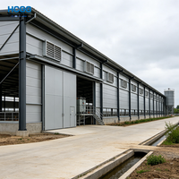 Bâtiment Agricole Préfabriqué en Acier pour Élevage, Hangar de Stockage Métallique pour Volailles avec Conception de Ventilation