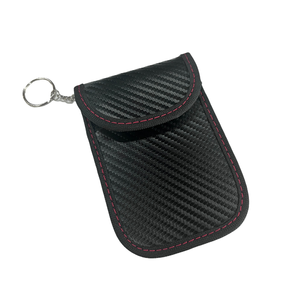 Pochette Faraday antivol en fibre de carbone, étui pour <span class=keywords><strong>clés</strong></span> de <span class=keywords><strong>voiture</strong></span> bloquant les signaux <span class=keywords><strong>RFID</strong></span> pour entrée sans clé - Product Image 1