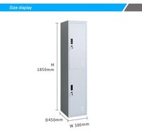 Casiers à double porte en acier à deux niveaux personnalisés pour salle de sport, maison, bureau, hôtel, vestiaires - Design moderne, options de serrures à code modulaires