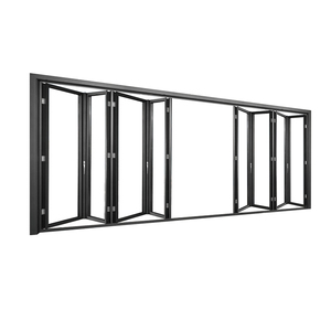 Heavy Duty Glass Commercial <strong>Doors</strong> Folding Glass <strong>Door</strong> Thermal Breaking Glass Bifold <strong>Doors</strong> - Product Image 1
