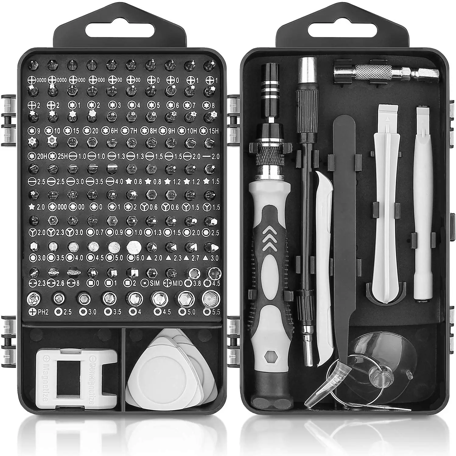 Mini Precision Screwdriver Set 118 in 1 Magnetic Screwdriver Bit Kit Multi-Function Stainless Steel Professional Repair Tool