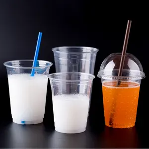 סין ייצור להשתמש ולזרוק pp פלסטיק יוגורט כוס עם מכסה 360 /400 / 450 / 500 / 700 ml