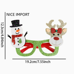 Lunettes de <span class=keywords><strong>Noël</strong></span> style <span class=keywords><strong>Père</strong></span> <span class=keywords><strong>Noël</strong></span> vertes, lunettes de dessin animé pour enfants et adultes, décoration de fête, monture de lunettes - Product Image 6