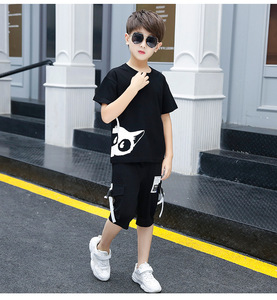 Hot Sale Wholesale New Style Children <b>Clothes</b> Clothing Sets Tshirt Logo Printing and Pants <b>Turkey</b> - Product Image 2