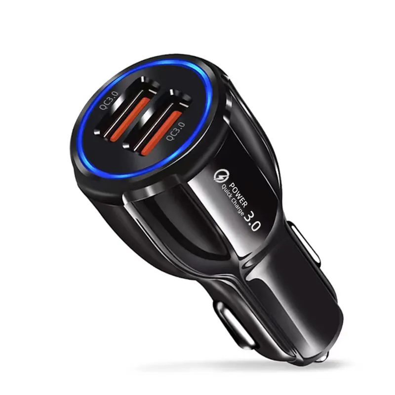 Fast Charging QC 3.0 Car Charger for iphone and Samsung ,6A Usb Car Charger