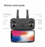 Дрон E88 для начинающих с дисплеем, дальностью передачи 100 м, Wi-Fi и функцией обхода препятствий, радиоуправляемый летательный аппарат