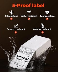 Étiquettes thermiques durables, imperméables, avec adhésif puissant pour l'impression de codes-barres dans la logistique alimentaire - Product Image 4