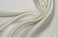 Tissu en soie de mûrier 100% pure, couleur blanche |   Soie naturelle de qualité export pour l'industrie du vêtement et de la mode