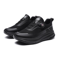 Chaussures de cuisine antidérapantes pour hommes - résistantes à l'eau et à l'huile, semelle EVA légère, pour restaurant, noires, sur mesure