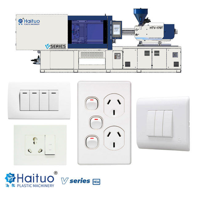 170T Electric Switch Socket Making Machine Precision Energy-Saving Injection Molding Machine for Wall Socket Power Outlet
