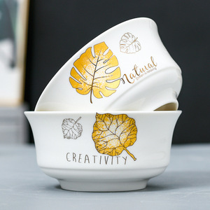 Household Bowl White Porcelain Gift Box Gift-Giving Ceramic <b>Dinnerware</b> <b>Set</b> - Product Image 5