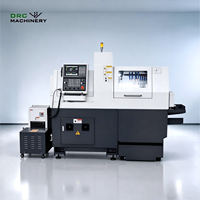 Tour horizontal 5 axes haute vitesse RC205 Fanuc Syntec à banc plat 220V, traitement automatique, 2 broches, DRC Machinery
