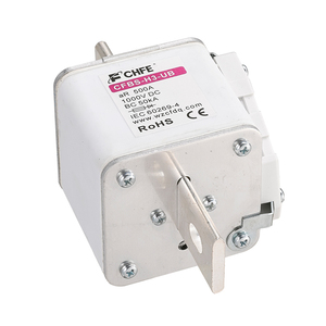 Système de stockage d'énergie par batterie, fusible céramique DC 1000VDC 1500VDC 50A-1000A, fusible de coupure 100kA avec capacité de coupure conforme à la norme IEC60269-4 - Product Image 4