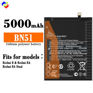 <span class=keywords><strong>แบ</strong></span><span class=keywords><strong>ต</strong></span>เตอรี่โทรศัพท์สำรอง <span class=keywords><strong>BN51</strong></span> สำหรับ Xiaomi Redmi 8 Redmi 8A Redmi 8A Dual <span class=keywords><strong>แบ</strong></span><span class=keywords><strong>ต</strong></span>เตอรี่โทรศัพท์ 5000mAh - Product Image 1