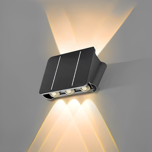Lámpara Solar de Pared para Exteriores con Diseño Moderno, IP65 Impermeable, Decoración para el Hogar, 3 Colores de Luz, Iluminación para Jardín, Pasillo, Villas - Product Image 2