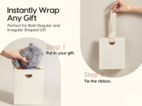 Umweltfreundliche Handgefertigte Einfarbige Geschenktüte mit Bandhenkeln für Geschenkverpackungen, Handwerk, Kerzen, Kosmetik, Schmuck, Hochzeitsgeschenke