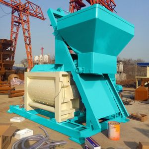 Malaxeur à béton à double arbre JS1000, capacité 1,0 m³, malaxeur à action forcée pour centrale à béton fixe - Product Image 6