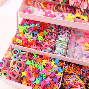 <strong>Children's</strong> Girls Baby Hair Clips Rubber Bands Hair Rings Cute Hair <strong>Ties</strong> Set Plastic Resin Handmade Gift - Product Image 4
