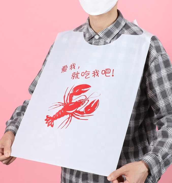 100pcs/Pack Disposable And Plastic Water Proof Apron Barbecue Oil Transparent AU