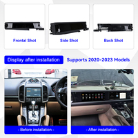 ZWNAV DUAL12.3" Inch 2K untuk Porsche Cayenne 2011-2017 Head Unit Android dengan GPS Terintegrasi, Layar Sentuh, TV & Stereo Dashboard RHD