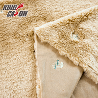 Kingcason – Fourrure de lapin brodée unie personnalisable, certifiée OEKO-TEX, pour vêtements et couvertures