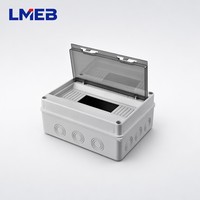 Caja de conexiones de PVC y plástico ABS resistente al agua para exteriores HT 12, nivel de protección IP65 para proyectos electrónicos, carcasas de PC