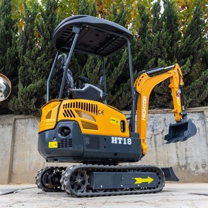Mini-excavatrice de jardin 1,5T 1,8T, mini-pelle sur chenilles, lame de pelle, moteur à faibles émissions, design compact, idéale pour - Product Image 4