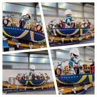 Soucoupe volante UFO bon marché disque Tagada Disco Mini Spinning Amusement Park Ride Outdoor Equipment Fiberglass & Steel Enfants Adultes