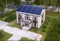 Structure de montage photovoltaïque modulaire pour toiture en tuiles industrielles, en AL6005-T5 et SUS304 anodisé, charge de neige 1,4 KN/m, pour une installation solaire fiable.