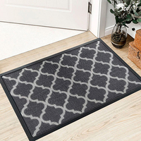 Tapis de porte épais creux à grille personnalisée pour les jours de pluie et de neige ou les chantiers de construction