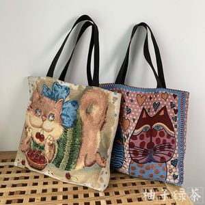 European American Printed <b>Canvas</b> Lining Hua Cheng Tote Large Capacity Portable Mommy Bag - Product Image 3