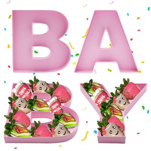 ลูกอมเยลลี่บีนรสหวาน กล่องช็อกโกแลต ของขวัญสำหรับเด็ก ของชำร่วยงานเลี้ยงฉลองทารก กล่องกระดาษแข็งใส่ของได้ รูปตัวอักษร สำหรับเด็กผู้ชาย - Product Image 1