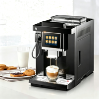 Cafetera Espresso Totalmente Automática de 220V y 1200W, Tolva para Granos de 250g, Tanque de Agua de 1.8L, Cafetera Desmontable